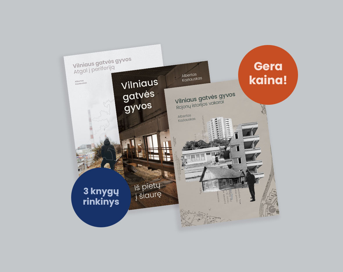 Knygų „Vilniaus gatvės gyvos“ rinkinys (3 vnt.)